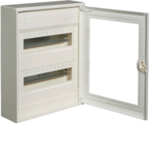 Εικόνα της VA24G VOLTA Πίνακας Επίτοιχος 2x12 IP30 305x370x96.5mm Διάφανη Πόρτα