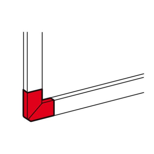 Εικόνα της Επίπεδη Γωνία 90° για Κανάλι DLP 150x65mm 010790