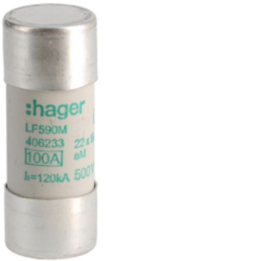 Picture of LF590M 22x58 100A aM Slow Melting Fuse