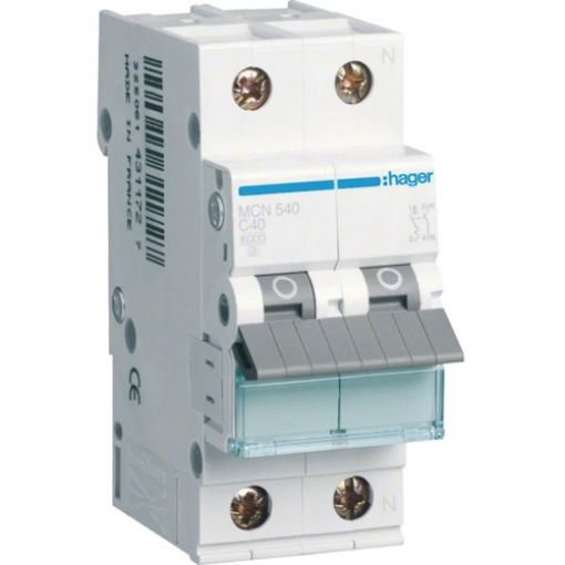 Picture of MCN540 Miniature Circuit Breaker 1P+N 40A C 6kA