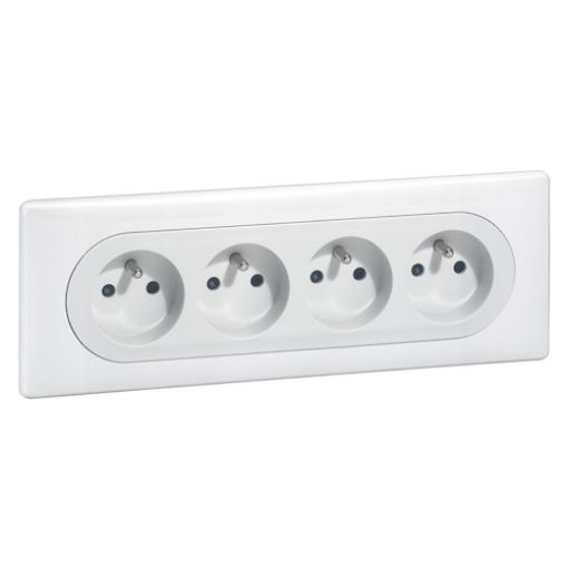 Εικόνα της Πλαίσιο 6/8 Στοιχείων NEUTRAL WHITE (Λευκό) Celiane 068636