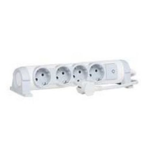 Picture of Πολύπριζο 4 Σούκο 1.5m 3G1.5mm² Λευκό/Γκρι 694635