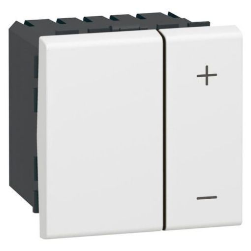 Εικόνα της Dimmer Φθορισμού 1-10V 600VA Λευκός 1 Στοιχείου Mosaic 078404