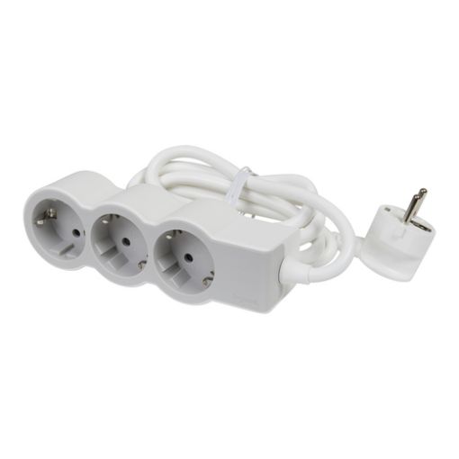 Εικόνα της Πολύπριζο 3 Σούκο 1.5m 3G1.5mm² Λευκό/Γκρι 694549