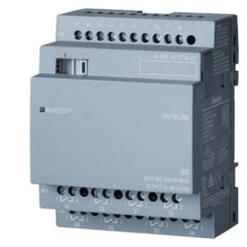 Picture of 6ED1055-1NB10-0BA2 LOGO! DM16 24R Expansion Module 8DI/8DO Relay