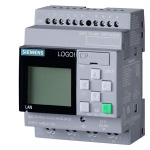 Picture of 6ED1052-1FB08-0BA2 LOGO! 230RCE Logic Controller 115/230VAC 8DI/4DO Relay V8.4