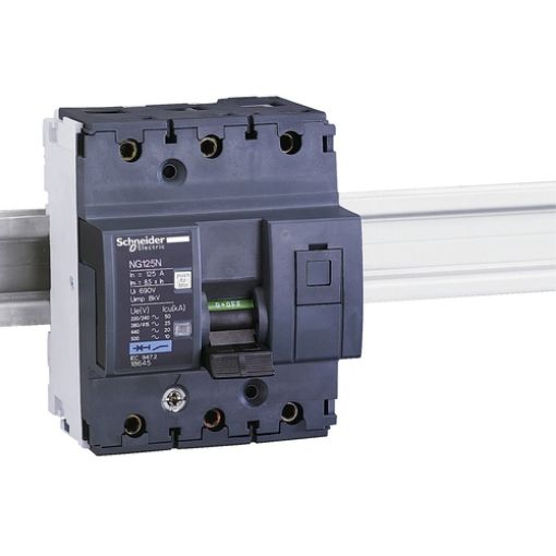 Picture of 18669 Miniature Circuit Breaker NG125N 3P 80A D 25kA