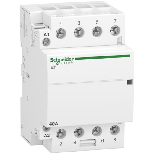 Picture of A9C20844 Rail Power Relay 4NO 40A 230VAC Acti9 iCT