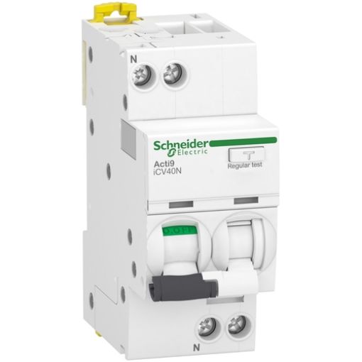 Picture of A9DE3620 Fused Residual Current Relay AC Type 1P+N 20A 30mA C 6kA RCBO iCV40N