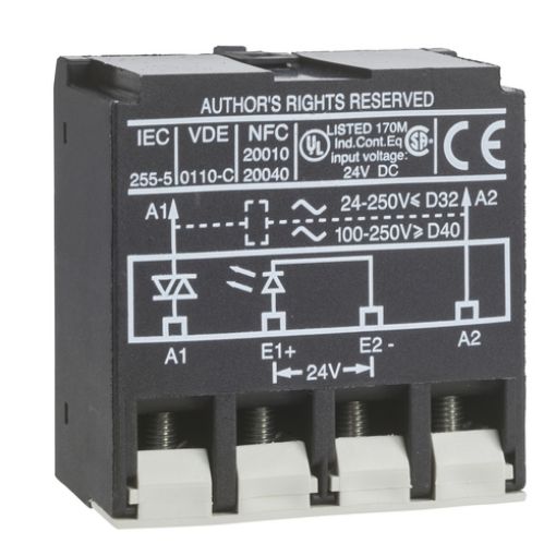 Picture of LA4DWB Interface Element Static 24VDC/250VAC