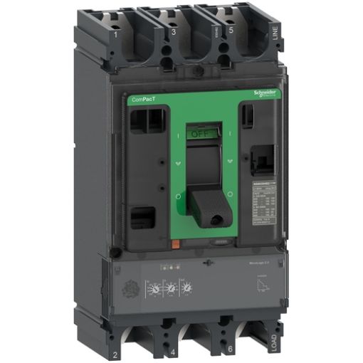 Picture of C40N32D400 Circuit Breaker 3P 400A 50kA MicroLogic 2.3 ComPacT NSX400N
