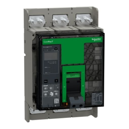 Picture of C125H35AFM Circuit Breaker 3P 1250A 70kA MicroLogic 5.0 ComPacT NS1250H