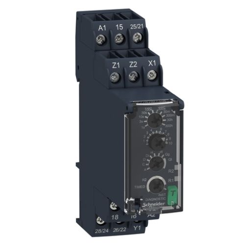 Picture of RE22R2MYMR Time Relay 20 Functions 24-240VAC/DC 0.05s-300h 2C/O 8A