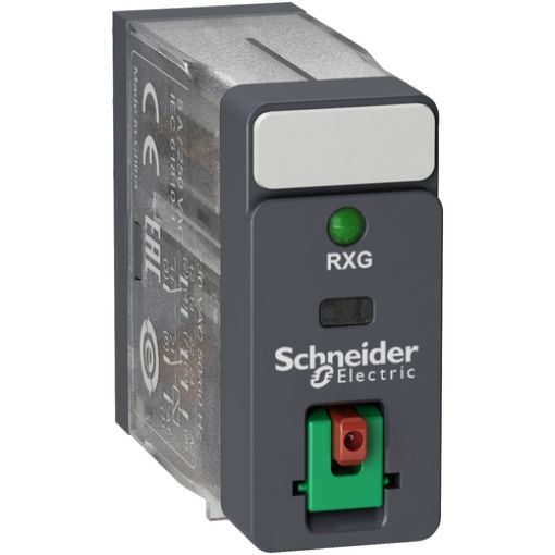 Picture of RXG22P7 RXG Microrelay 230VAC 2C/O 5A with Led+Test Button