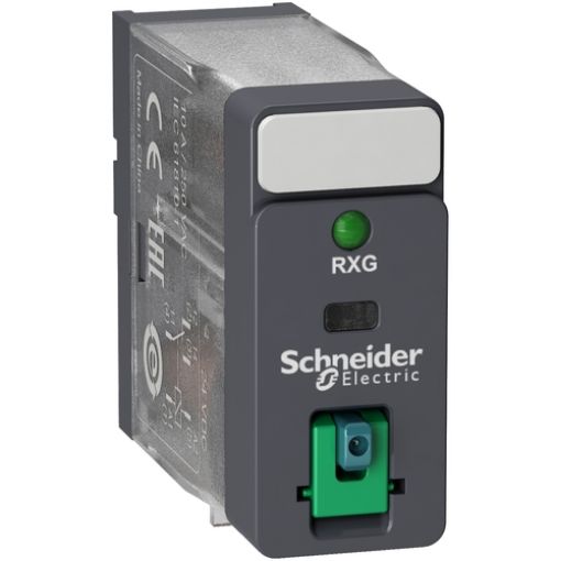 Picture of RXG12JD RXG Microrelay 12VDC 1C/O 10A with Led+Test Button