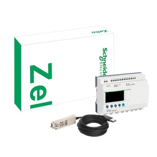 Picture of SR3PACK2BD Zelio Logic Kit SR3B261BD+SR2USB01