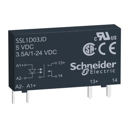 Picture of SSL1D03BD Solid State Clemorele 15-30VDC/1-24VDC 3.5A