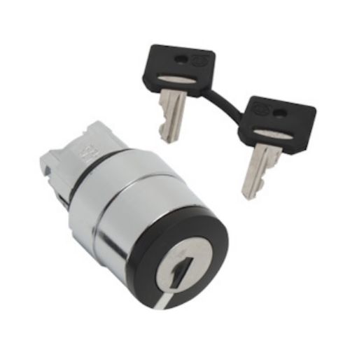Picture of ZB4BG220 Switch Head 0-1 with Key 3131A (Outputs at 0)