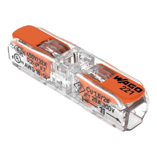 Picture of Quick Connection Terminal Block Straight 4mm² Wago 221-2411