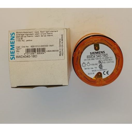 Picture of 8WD4340-1BD Flash Lamp Element Yellow 115VAC 70mm