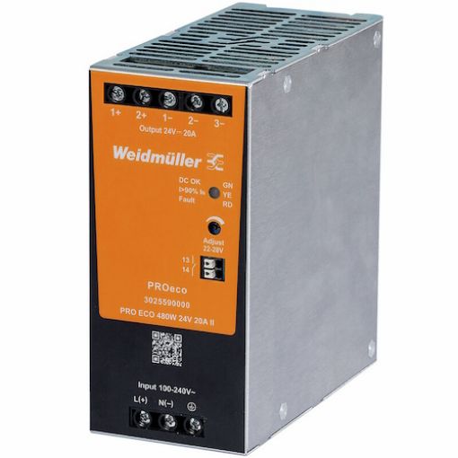 Picture of PRO ECO 480W 24V 20A II Rail Power Supply 3025590000