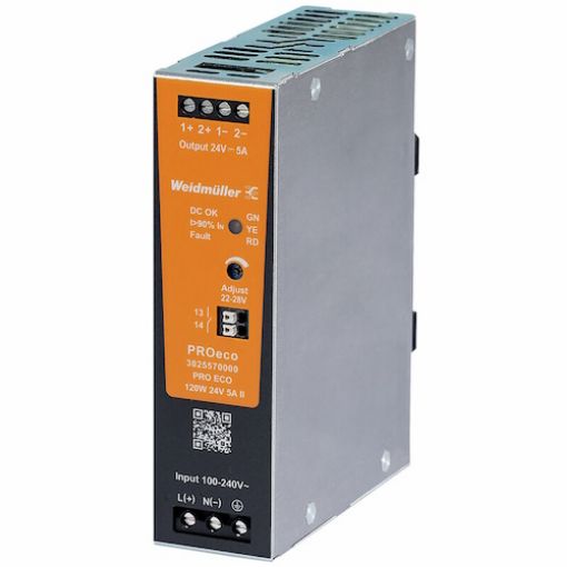 Picture of PRO ECO 120W 24V 5A II Rail Power Supply 3025570000