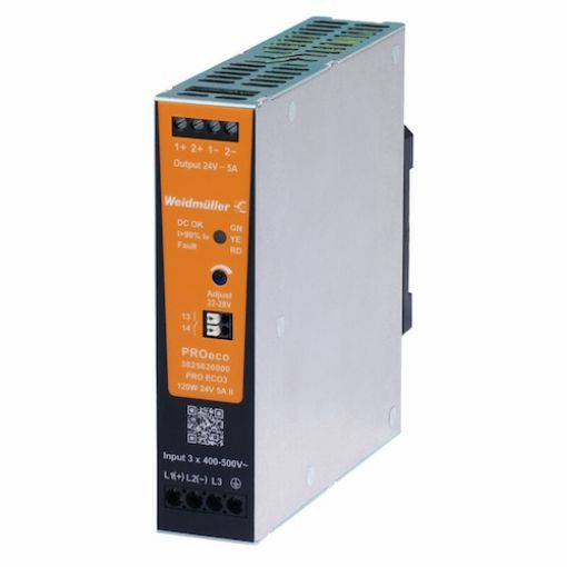 Picture of PRO ECO3 120W 24V 5A II Three-Phase Rail Power Supply 3025620000
